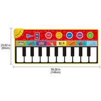 Big Size Music Piano Carpets and Multiple Musical Instruments Sounds Play Mat Educational Toys For Kids - BIG FRENCHIES