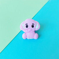 2pc Silicone Elephant Teether Baby Silicone Chew Charms Baby Teething Gift Toddler Toys Unique Design - BIG FRENCHIES