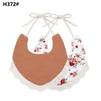 Handmade Luxury Floral Baby Bib Accessories Burp Cloths Newborn Baby Boy Girl Kids Cartoon Bibs 100% Cotton Linen Waterproof Saliva Bib For Kids - BIG FRENCHIES