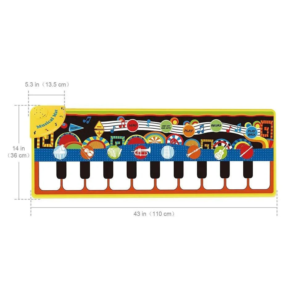 Musical Piano Mat Baby Play Mat Toy Musical Instrument Mat Game Carpet Music Toys Educational Toys For Kids - BIG FRENCHIES
