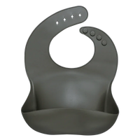 Silicon Breastplate Baby Bib Waterproof Solid Infant Bandana Bibs Newborn Feeding Burp Cloth Bib For Kids - BIG FRENCHIES
