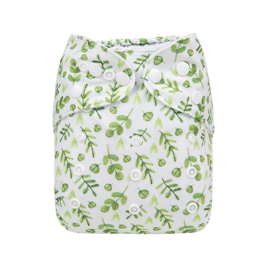 Baby One Size Fits All Reusable Baby Cloth Diaper with Microfiber Insert Diaper For Baby Boys and Baby Girls In Modern New Printed Design - BIG FRENCHIES