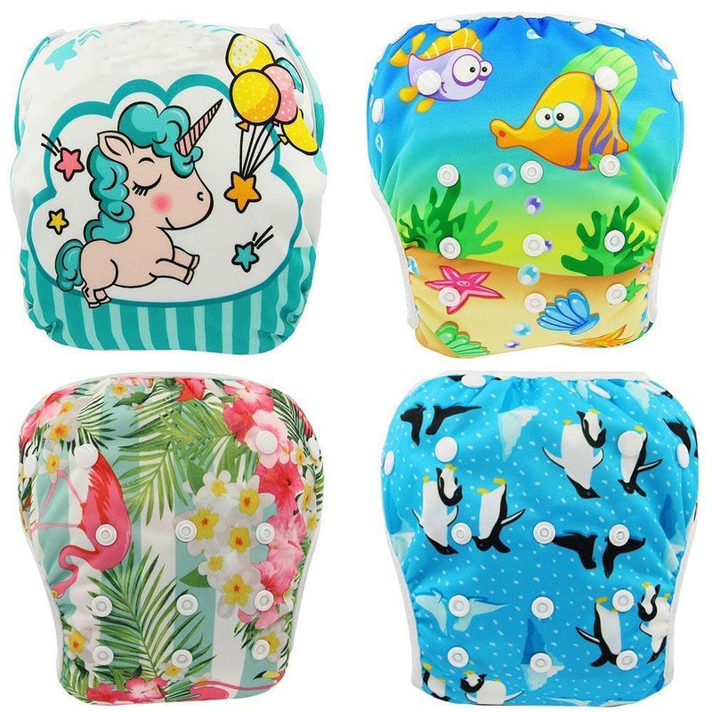 Baby Swimming Waterproof Adjustable Reusable Washable Cloth Pool Pant Diaper Cover - BIG FRENCHIES