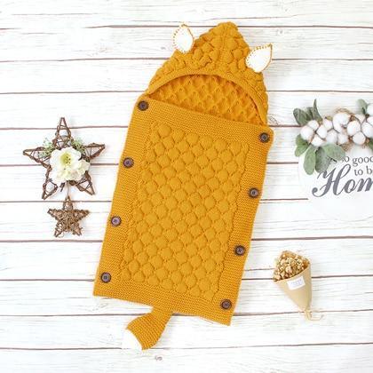 Stevvex Knitted Newborn Baby Blanket Baby Sleeping Bags Stroller Bedding Warm Swaddle Wrap - BIG FRENCHIES