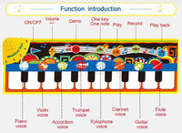 Musical Piano Mat Baby Play Mat Toy Musical Instrument Mat Game Carpet Music Toys Educational Toys For Kids - BIG FRENCHIES