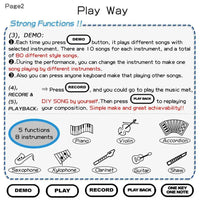 Electronic Musical Mat Carpets Keyboard Baby Piano Play Mat Toy Musical Instrument Music Toys Educational Toys Fro Kids - BIG FRENCHIES