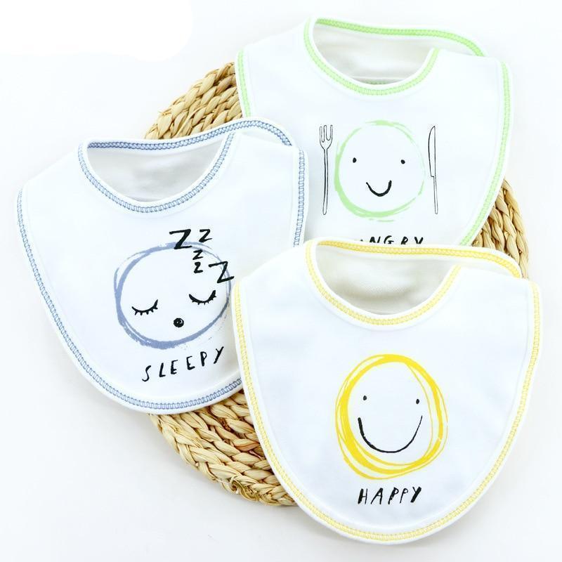 Moder 3PCS Baby Bibs Bandanna Lot Cotton Multi-style Triangle Cartoon For Infant Boys And Girls - BIG FRENCHIES
