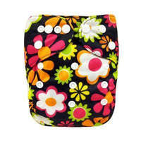 Modern Printed Bamboo Charcoal Inner Pocket Diaper For Baby Reusable Cloth Diaper Nappies With Double Leg Gusset In Modern Printed Design For Baby and Kids - BIG FRENCHIES