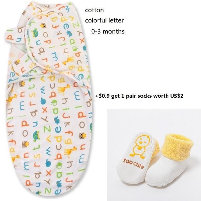 100% Cotton Baby Swaddle Wrap Blanket Newborn Infants Baby Envelop Sleep Bag Sleepsacks For Girls - BIG FRENCHIES