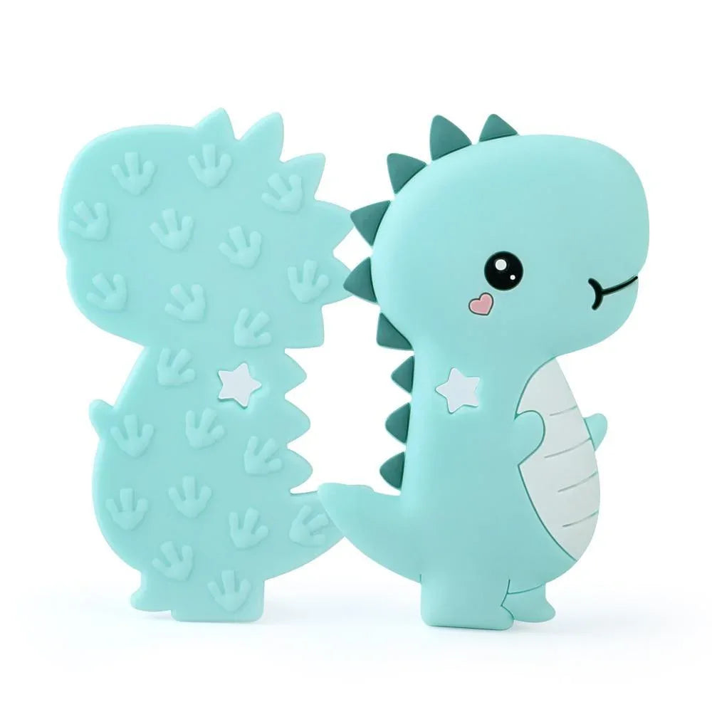 Dinosaur Baby Teether Animal Silicone Beads Chew Charms Food Grade Silicone Teether Bead Toy Gift For Baby and Kids - BIG FRENCHIES