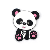 Baby Teethers Cartoon Animal Baby Teething Toy Penguin Silicone Teether Unicorn Pendant Raccoon Accessories - BIG FRENCHIES