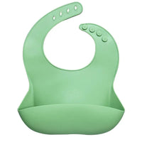 Newborns Solid Silicone Baby Feeding Bibs Burp Cloths Fashionable Breastplate Baby Stuff For Kids - BIG FRENCHIES