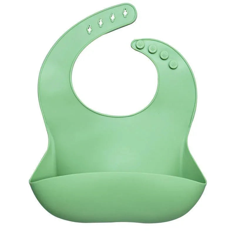 Newborns Solid Silicone Baby Feeding Bibs Burp Cloths Fashionable Breastplate Baby Stuff For Kids - BIG FRENCHIES