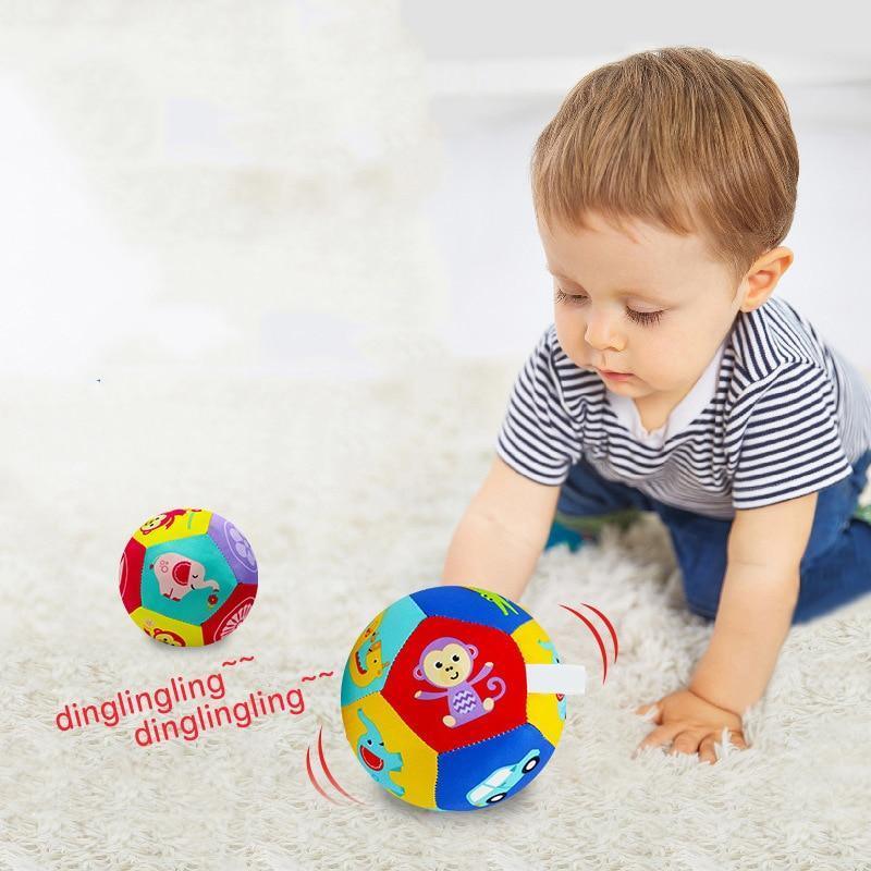 Education Baby Toys For Children Animal Ball Soft Plush Mobile Toy With Sound Baby Rattle Infant Body Building Ball For Kids - BIG FRENCHIES