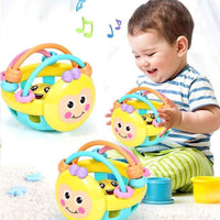 Modern Baby Development Giraffe Animal Hand Bells Rattles Handle Toys Stroller Hanging Teether Baby Toys For Kids - BIG FRENCHIES