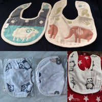 Two sides 100% Cotton Gauze Baby Bibs 6 Layers All Seasons Infant Unisex Clothing Accessories Bibs For Baby and Kids - BIG FRENCHIES