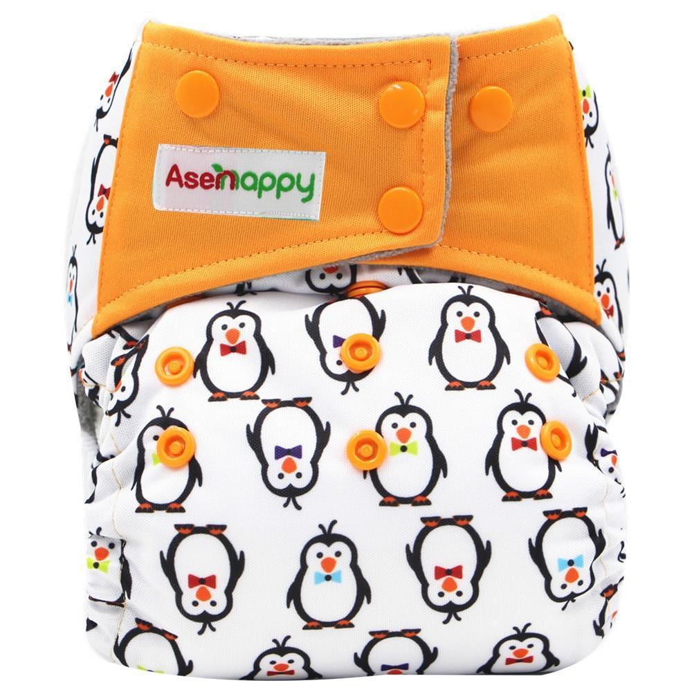 Colorful Modern Baby Cloth Diaper Bamboo Charcoal Nappy All-in-one Diapers sewn 3 Layers Micro fleece Insert Inside Reusable Diaper For Baby and Kids For Unlimited Use - BIG FRENCHIES