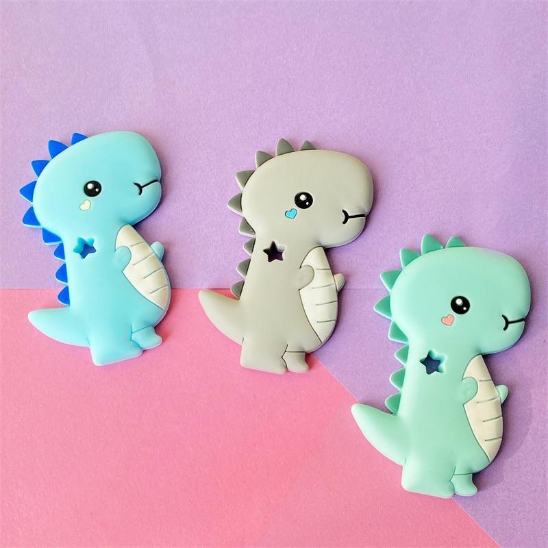 Dinosaur Teether Teething Animal Shape Chewable Chewing Toys For Baby Boys And Girls BPA Free Food Pefect Gift - BIG FRENCHIES