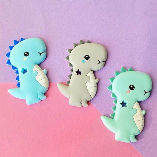 Dinosaur Teether Teething Animal Shape Chewable Chewing Toys For Baby Boys And Girls BPA Free Food Pefect Gift - BIG FRENCHIES
