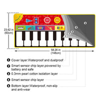 Modern Musical Mat Baby Play Piano Mat Keyboard Toy Music Instrument Game Carpet Music Toys Educational Toys For Kids - BIG FRENCHIES