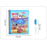1pcs Magical Book Water Drawing Coloring Cartoons Books Doodle Pen Painting Drawing Board For Kids Toys Birthday Gift - BIG FRENCHIES