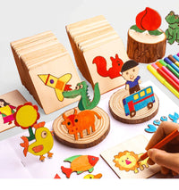 100Pcs Baby Toys Drawing Toys Coloring Board Children Creative Doodles Early Learning Education Toy Boy Girl Learn Drawing Tools - BIG FRENCHIES