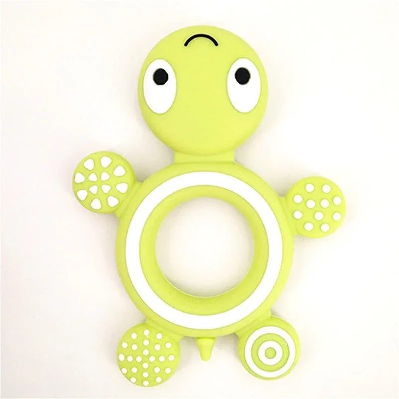 Baby Silicone Teethers Food Cute Turtle Tiny Teething Baby Shower Gifts Cartoon Animals Teether - BIG FRENCHIES