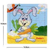 38 Style Cartoon Wooden Puzzle Children Animal/ Vehicle Toy For 2-6 Year Baby Early Educational Toys for Kids - BIG FRENCHIES