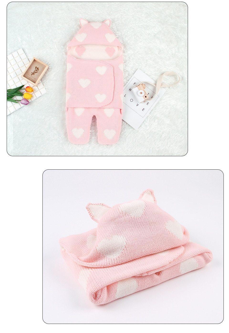 Baby Sleeping Bags Envelope Winter Warm Knitted Sleep sacks for Newborn Infant Stroller Bed Swaddle. - BIG FRENCHIES