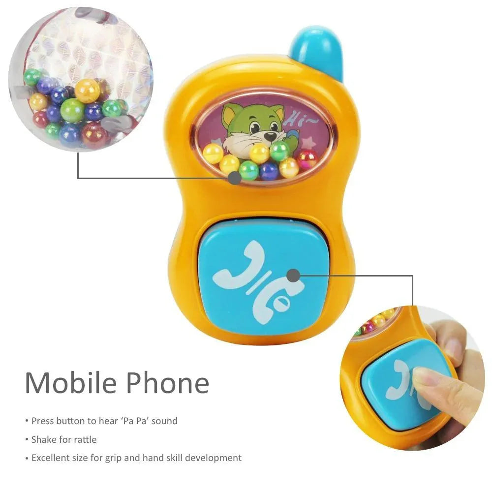 Baby Rattles Teether Shaker Grab and Spin Rattle Musical Toy Set Early Educational Toys For Baby - BIG FRENCHIES