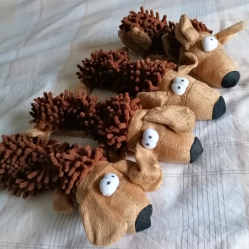 Durable Squeaky Dog Plush Toy – Animal Shape Chew Toy for Small Dogs & Puppies - BIG FRENCHIES