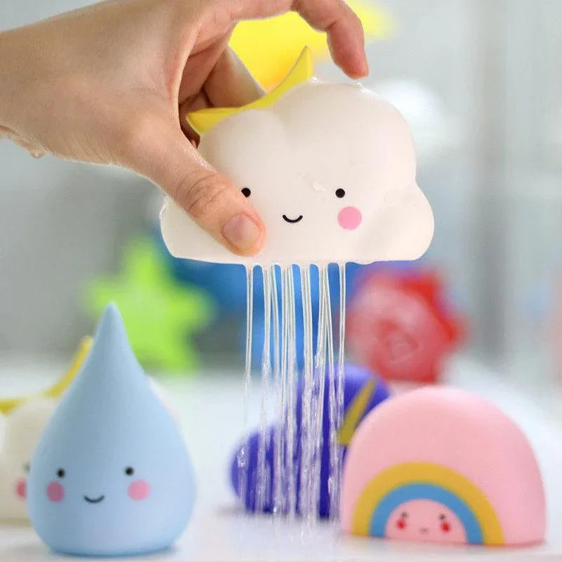 Modern Bathroom Baby Bath Toys Bathroom Play Water Spraying Tool Clouds Shower Floating Toys For Kids - BIG FRENCHIES