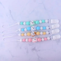 Handmade Animal Pendant Pacifier Clips Chain Nipple Holder for Infant Baby Pacifier - BIG FRENCHIES