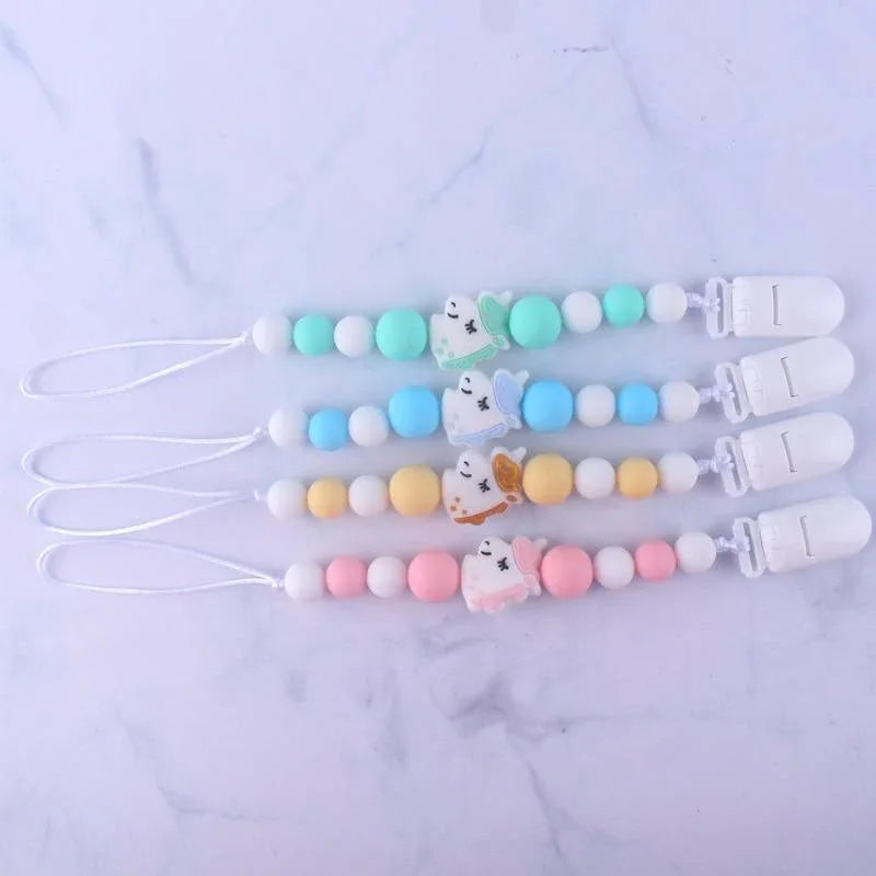 Handmade Animal Pendant Pacifier Clips Chain Nipple Holder for Infant Baby Pacifier - BIG FRENCHIES