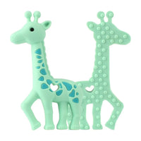 2pcs Cartoon Baby Teether Animal Silicone Teether Raccoon Elephant Koala Giraffe Baby Teething Toys Accessories Perfect Toy For Kids - BIG FRENCHIES
