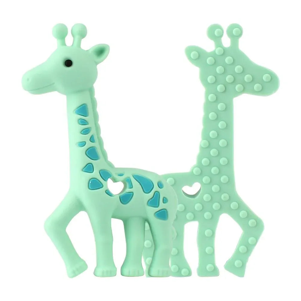 2pcs Cartoon Baby Teether Animal Silicone Teether Raccoon Elephant Koala Giraffe Baby Teething Toys Accessories Perfect Toy For Kids - BIG FRENCHIES
