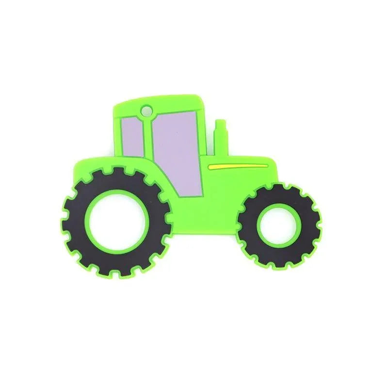 1PC Car Tractor Silicone Baby Teether Rodent Baby Teething Toys Chewable Animal Shape Baby Products Nursing Gift For Baby Kids - BIG FRENCHIES