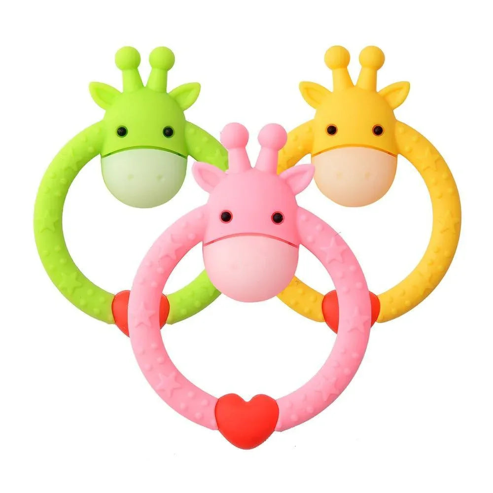 Cute Animal Baby Silicone Teether Child Supplies Baby Nursing Dental Care Child Sucking Toy Perfect For Kids And Parents - BIG FRENCHIES