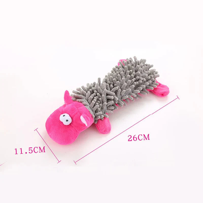 Durable Squeaky Dog Plush Toy – Animal Shape Chew Toy for Small Dogs & Puppies - BIG FRENCHIES