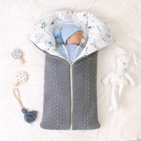 Newborn Infant Baby Knit Sleep Bag Stroller Envelope Blanket Winter Warm Swaddle Wrap Sleeping Bag For Babies - BIG FRENCHIES