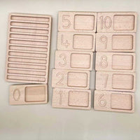 Lindquist Lane Numbers 0 to 10 Number Sense Counting Boards Set in Tray