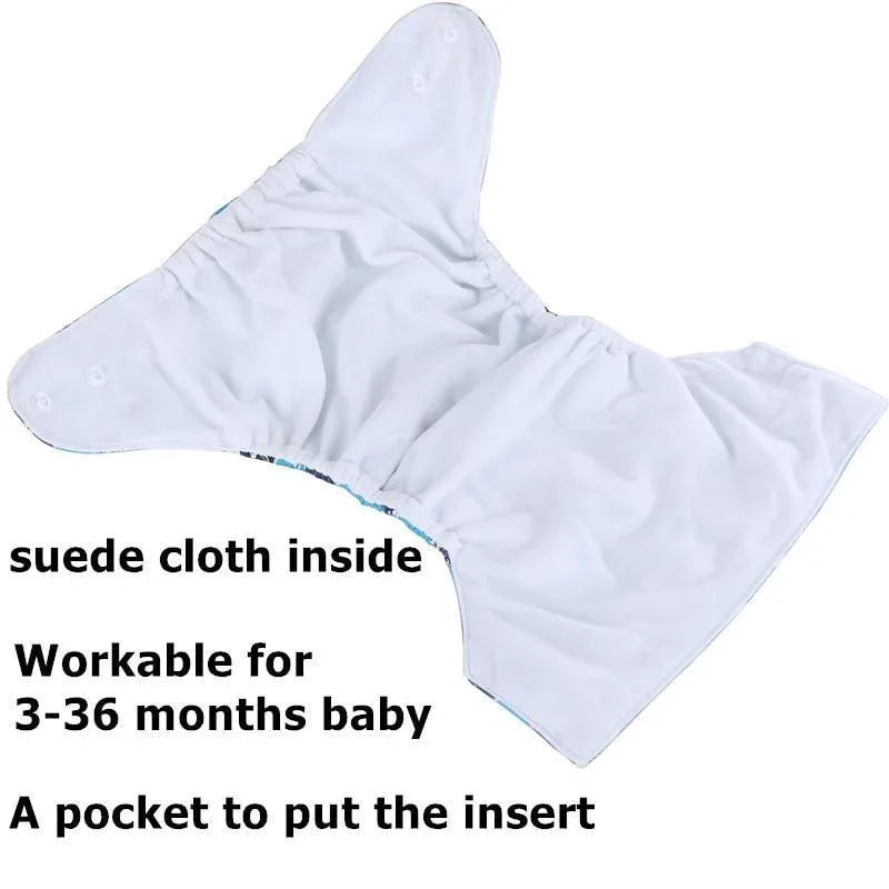 1Pcs Reusable Cloth Diaper Adjustable Baby Nappies Washable Nappy Durable Baby Diaper - BIG FRENCHIES