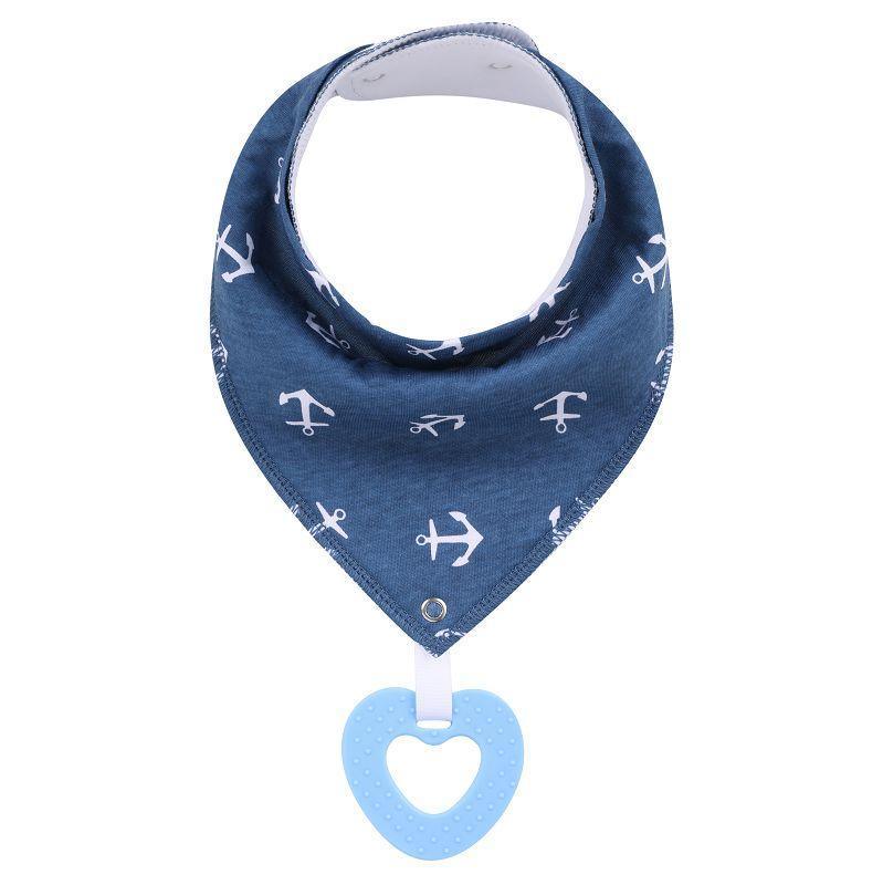 100% Organic Cotton Super Absorbent And Soft Unisex Baby Bandana Drool Bibs And Teething Toys For Newborn - BIG FRENCHIES
