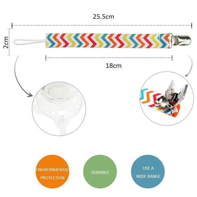 4PCS/SET Infant Pacifier Clips Holder Clip Nursing Teether Clip Nipple Holder Baby Pacifier Clip Soother Holder for Pacifier for Kids and Baby - BIG FRENCHIES