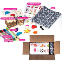 100Pcs Baby Wooden Drawing Toys Painting Stencil Templates Coloring Board Children Creative Doodles Early Learning Education Toy - BIG FRENCHIES