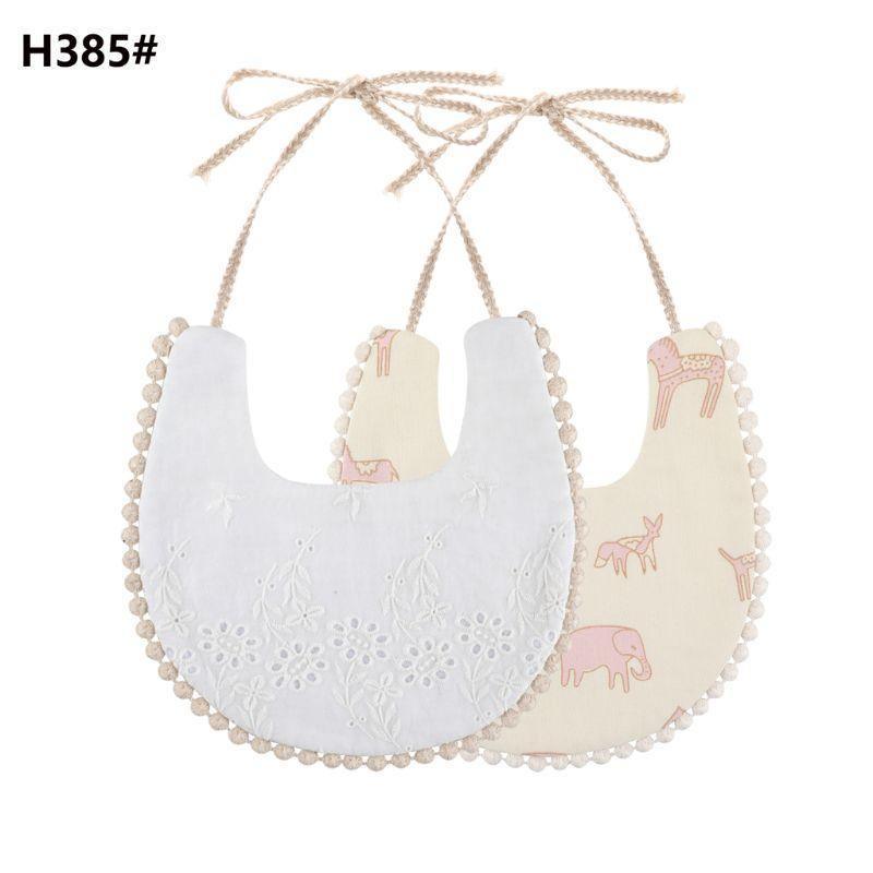 Infant Baby Bib Kid Toddler Dinner Feeding Tassel Double-side Cotton Linen Burp Cloths Saliva Towel For Baby - BIG FRENCHIES