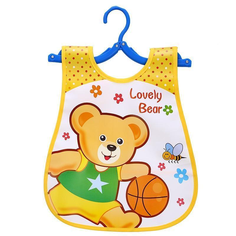 Fashion Printed Adjustable Animal Plastic Waterproof Lunch Feeding Bibs Feeding Cloth for Children In Modern Design - BIG FRENCHIES