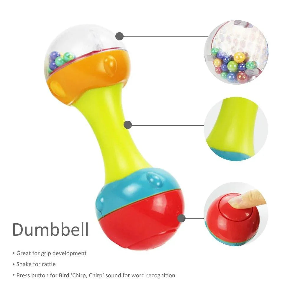 Baby Rattles Teether Shaker Grab and Spin Rattle Musical Toy Set Early Educational Toys For Baby - BIG FRENCHIES