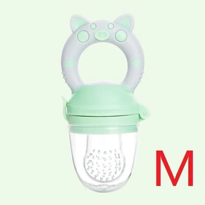 Silicone Baby Pacifier Feeder Cartoon Animal Infant Nipple Holder Newborn Fruit pacifier Tetine Silicona Nipple Bit - BIG FRENCHIES
