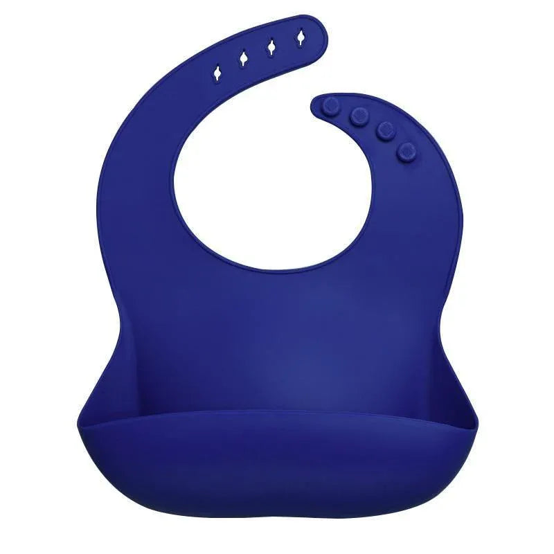 Silicon Breastplate Baby Bib Waterproof Solid Infant Bandana Bibs Newborn Feeding Burp Cloth Bib For Kids - BIG FRENCHIES